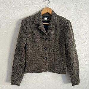Courtenay vtg Black and Brown Women's Jacket size 6